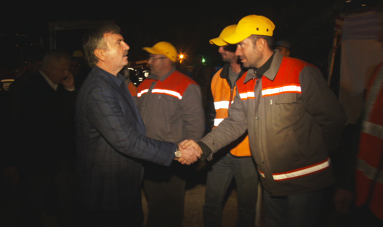 Başkan Akyürek Ermenek'teki Madende İncelemelerde Bulundu