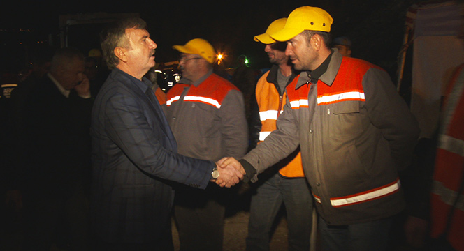 Başkan Akyürek Ermenek'teki Madende İncelemelerde Bulundu