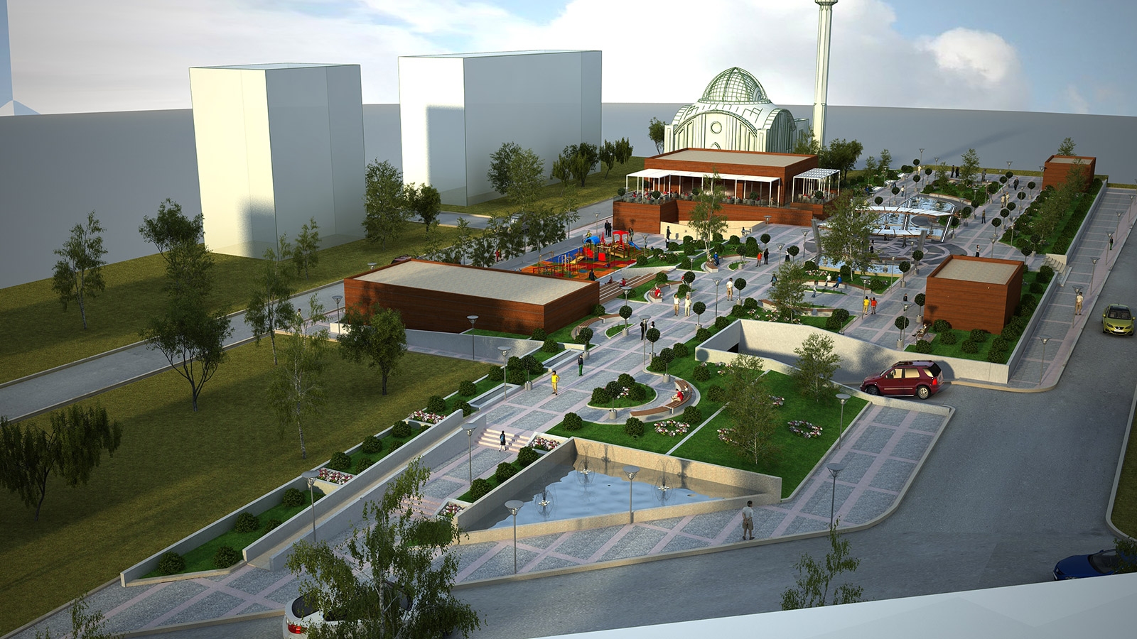 Büyükşehir'den Konevi Meydanı ve Katlı Otoparkı