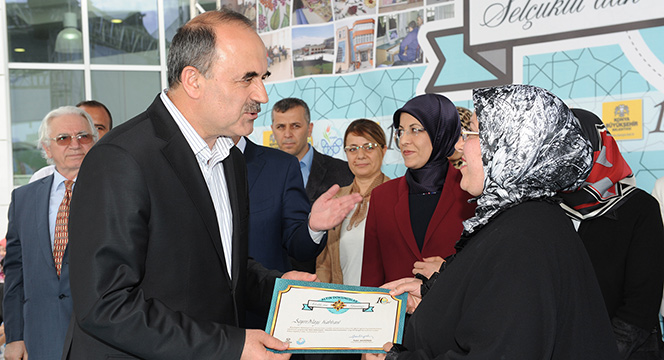 KOMEK 'Altın Dokunuşlar ' Selçuklu'dan Günümüze' Sergisi Açıldı