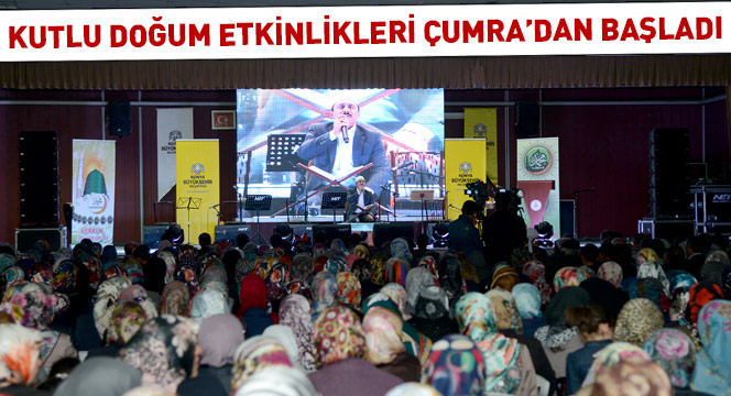 Çumra'da Kutlu Doğum Coşkusu Yaşandı