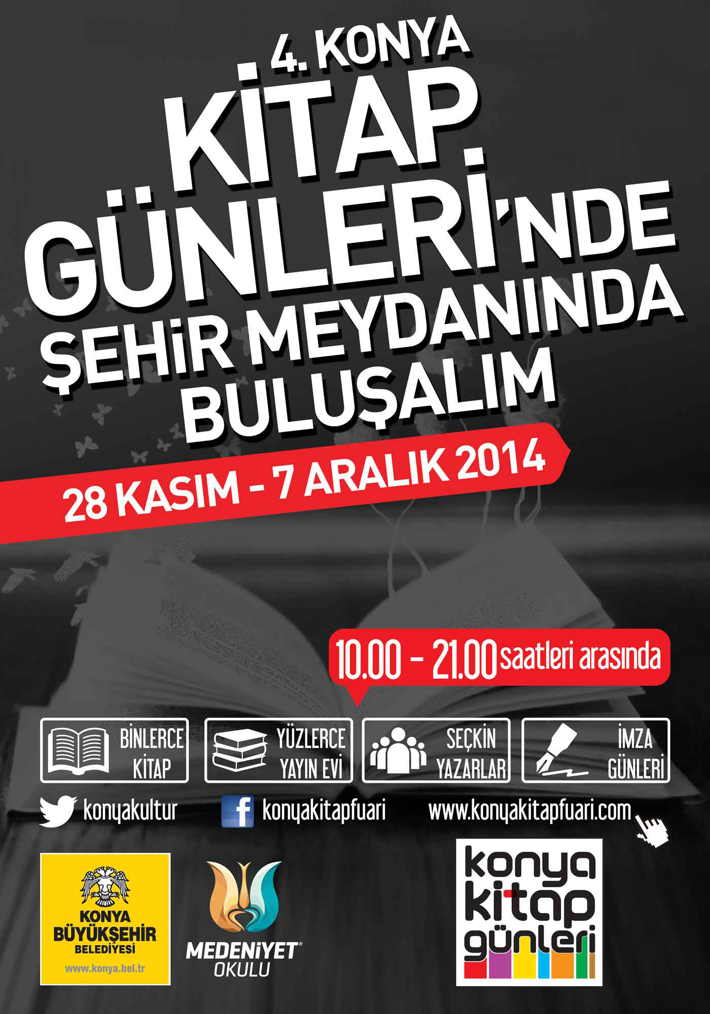 Konya Kitap Günleri Şehir Meydanı'nda Başlıyor
