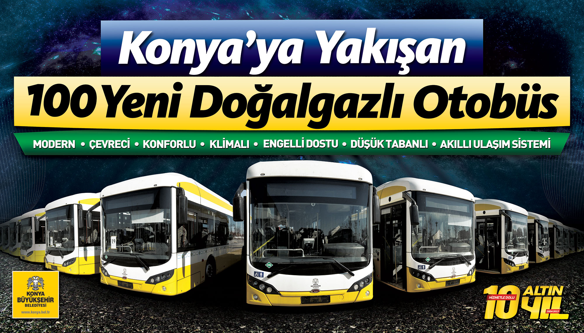 100 Yeni Doğalgazlı Otobüs Hizmete Sunuldu