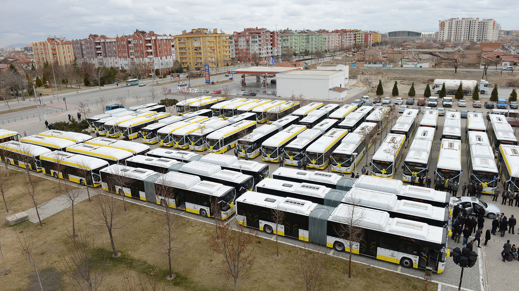 100 Yeni Doğalgazlı Otobüs Hizmete Sunuldu