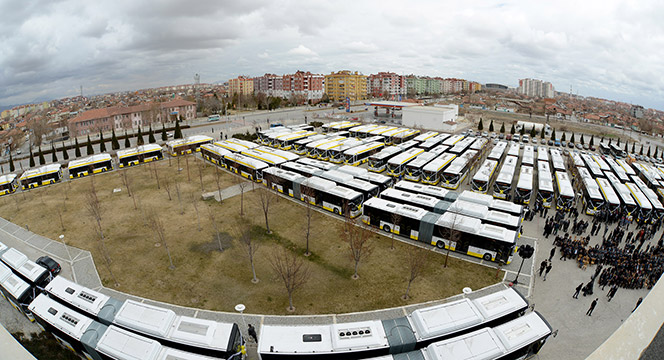 100 Yeni Doğalgazlı Otobüs Hizmete Sunuldu