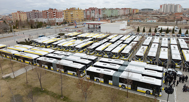 100 Yeni Doğalgazlı Otobüs Hizmete Sunuldu