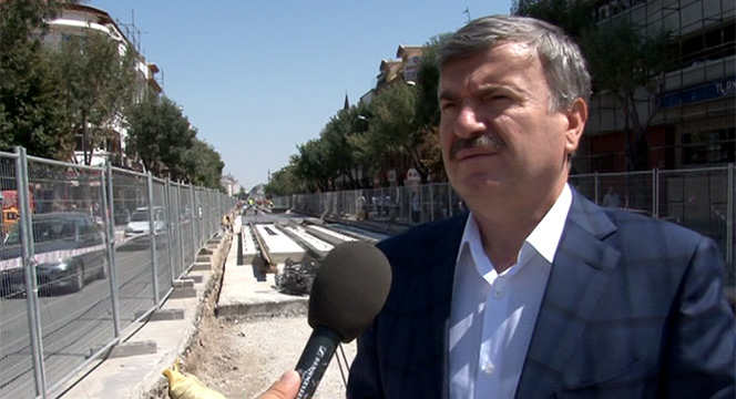 Başkan Akyürek Alaaddin - Adliye Raylı Sistem Hattı'nı İnceledi