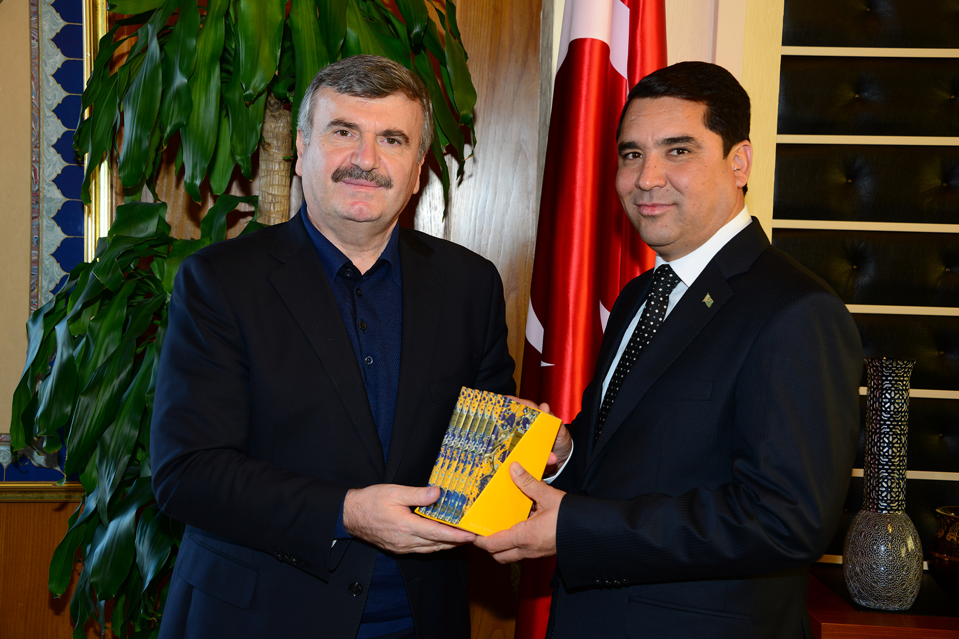 Türkmen Heyet Başkan Akyürek'i Ziyaret Etti
