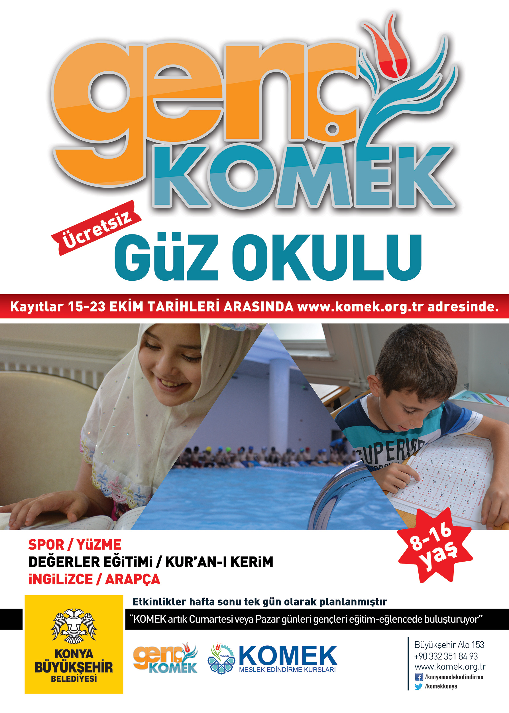 Öğrenciler Hafta Sonu Genç KOMEK'te