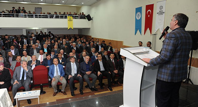 Başkan Akyürek Hüyük, Beyşehir ve Derebucak'ta Yatırımları Anlattı
