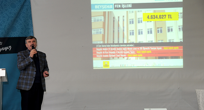 Başkan Akyürek Hüyük, Beyşehir ve Derebucak'ta Yatırımları Anlattı
