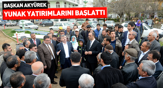 Başkan Akyürek, Yunak Yatırımlarını Başlattı