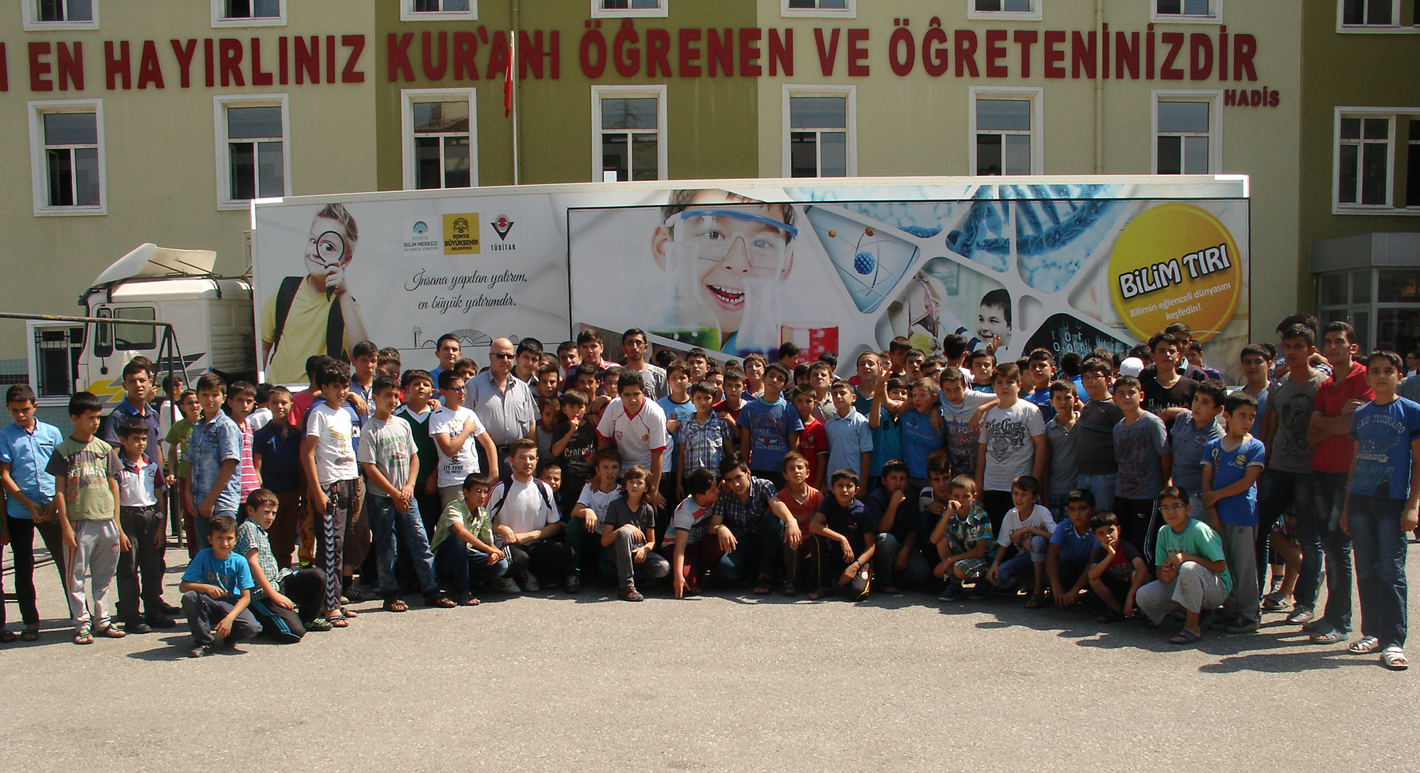 Bilim Tırı Kur'an Kurslarında