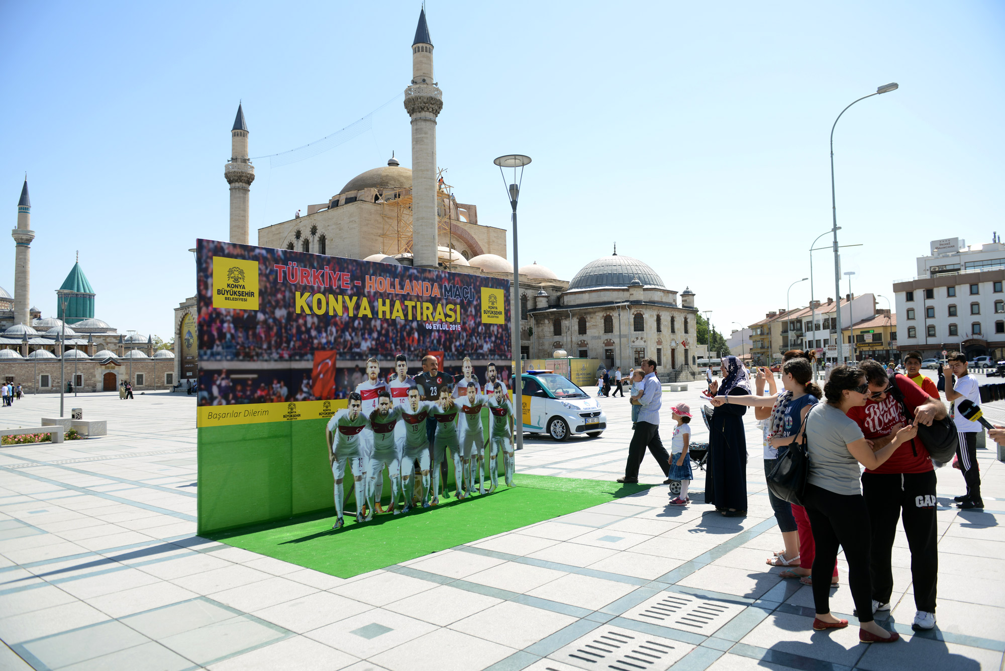 Milli Maçlar Öncesi Kurulan Hatıra Köşesi İlgi Gördü