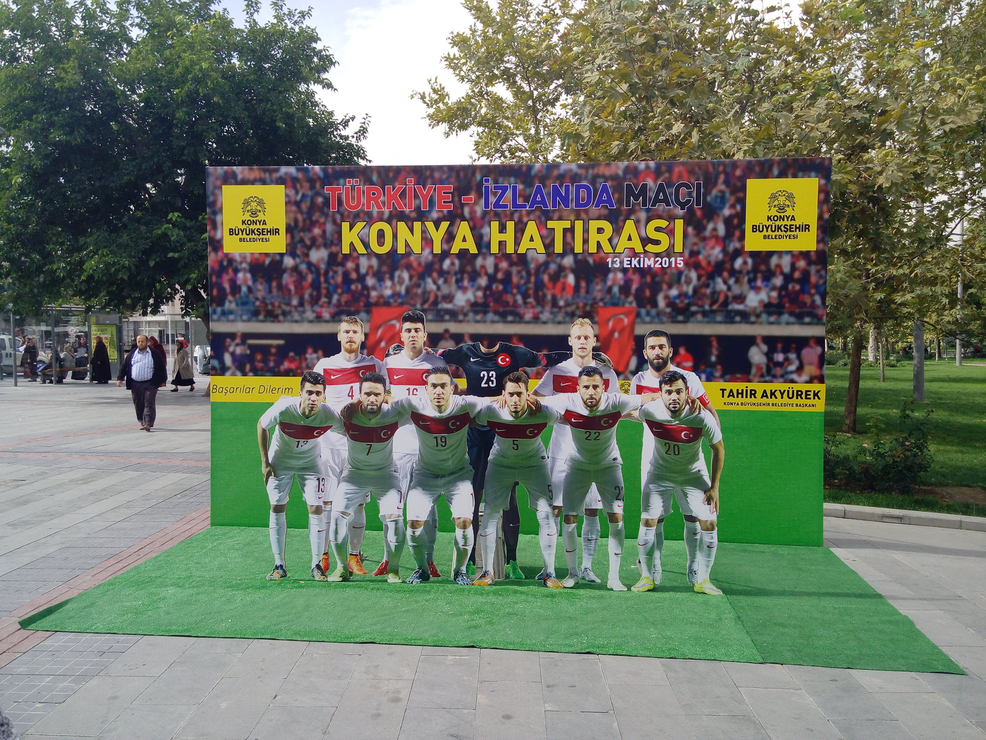 Milli Maçlar Öncesi Kurulan Hatıra Köşesi İlgi Gördü