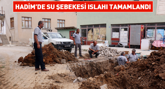 Hadim'de Su Şebekesi Islah Çalışmaları Tamamlandı