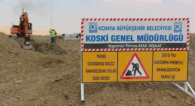 Kulu ve Yunak'ta Dört Mahalleye Kanalizasyon