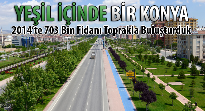 2014'te 703 Bin Fidanı Toprakla Buluşturduk 