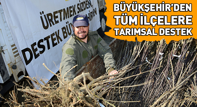 Büyükşehir Belediyesi'nden Tüm İlçelere Tarımsal Destek