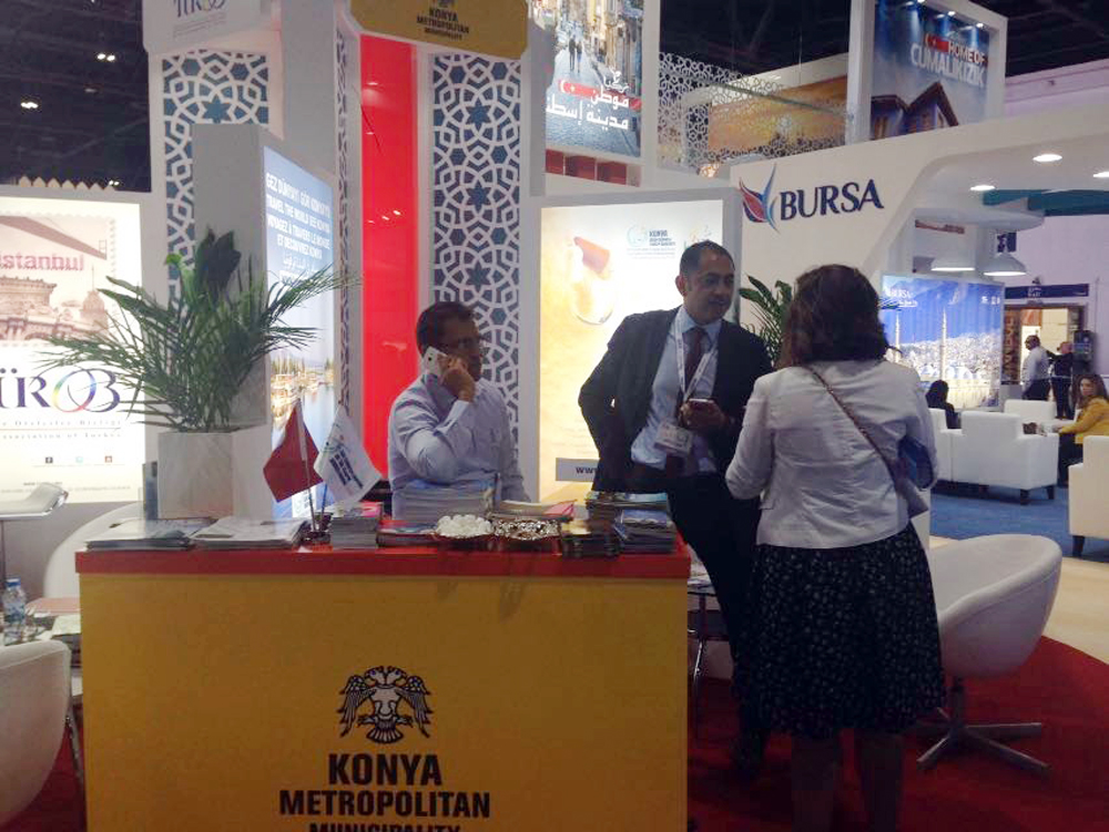 Konya Büyükşehir Belediyesi Dubai Uluslararası Turizm Fuarı'nda