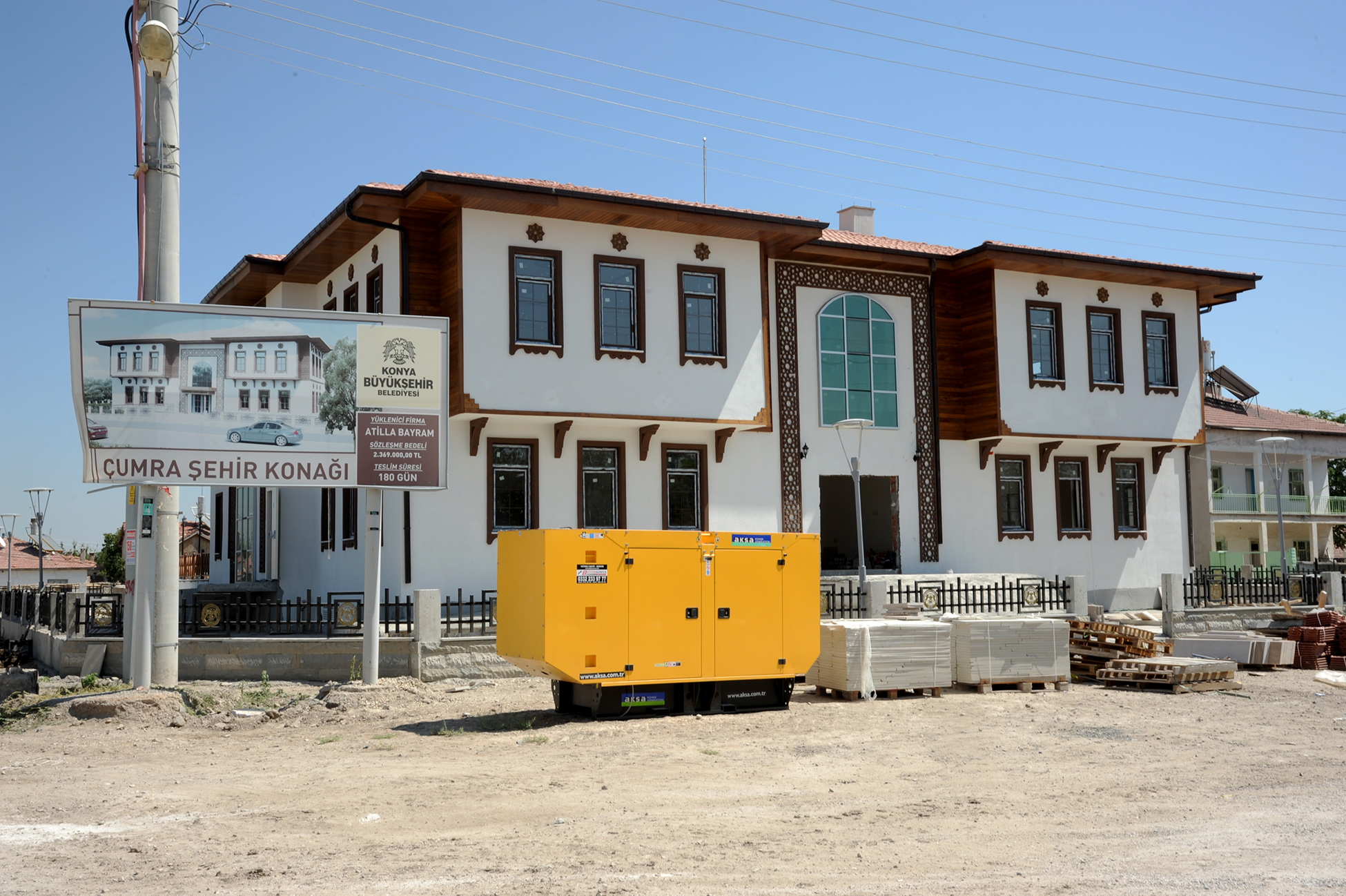 Büyükşehir'den Çumra'ya Şehir Konağı 