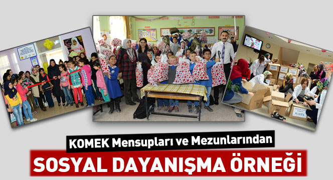 KOMEK Mensupları ve Mezunlarından Sosyal Dayanışma Örneği