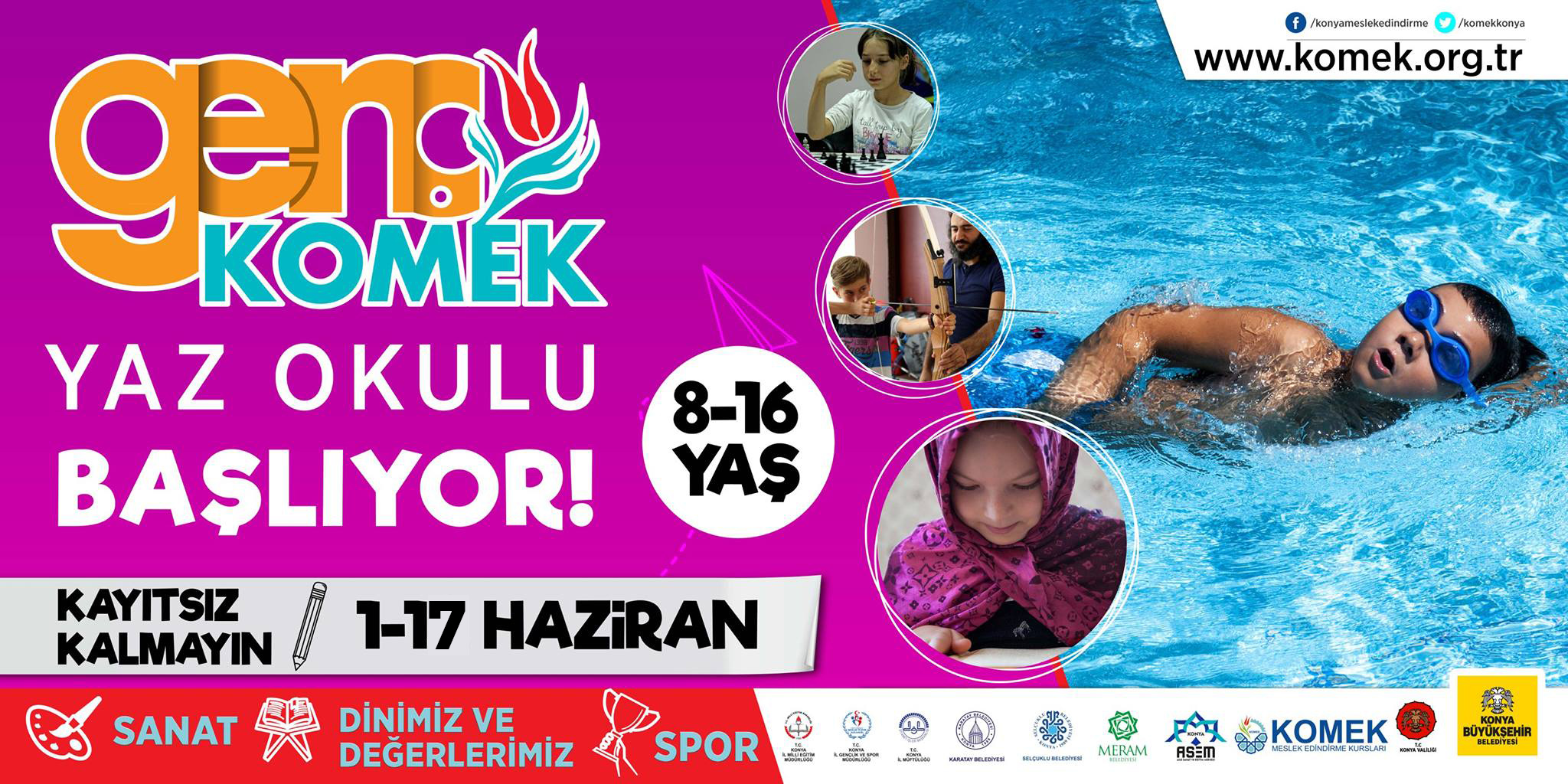 KOMEK ve Genç KOMEK Yaz Okulu'na Başvurular 17 Haziran'a Uzatıldı