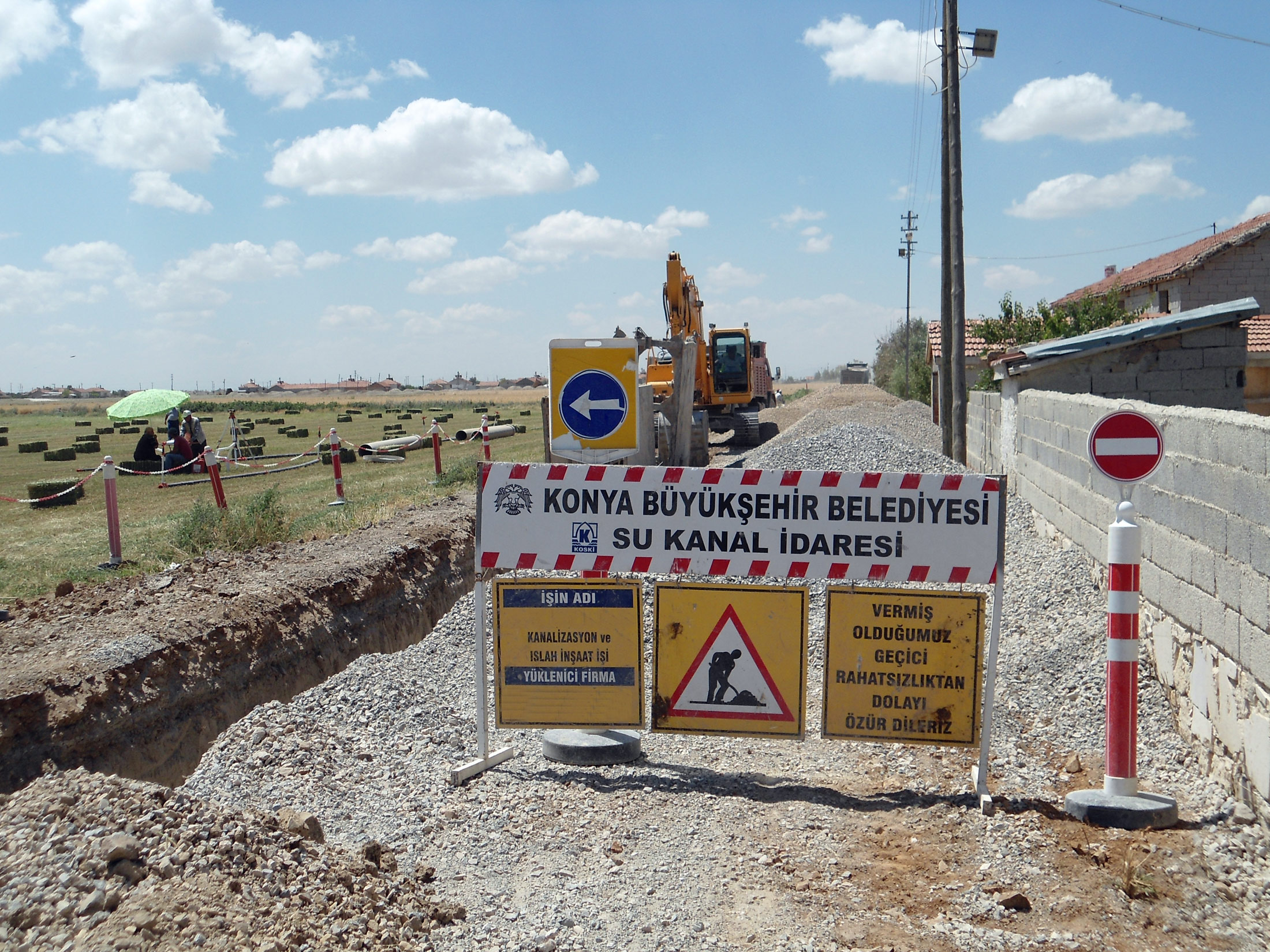 Cihanbeyli'de 3 Mahalleye 140 Km Kanalizasyon Şebekesi
