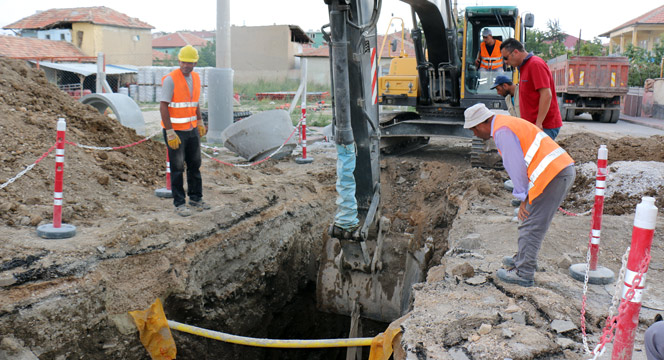 3 Mahalleye 43 Kilometre Kanalizasyon Şebekesi