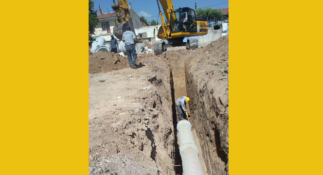 3 Mahalleye 43 Kilometre Kanalizasyon Şebekesi