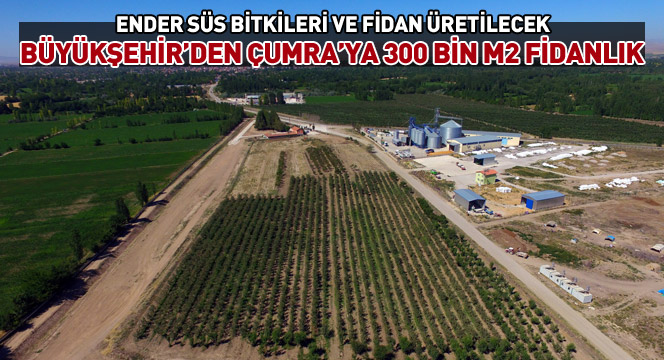 Büyükşehir'den Çumra'ya 300 Bin m2 Fidanlık