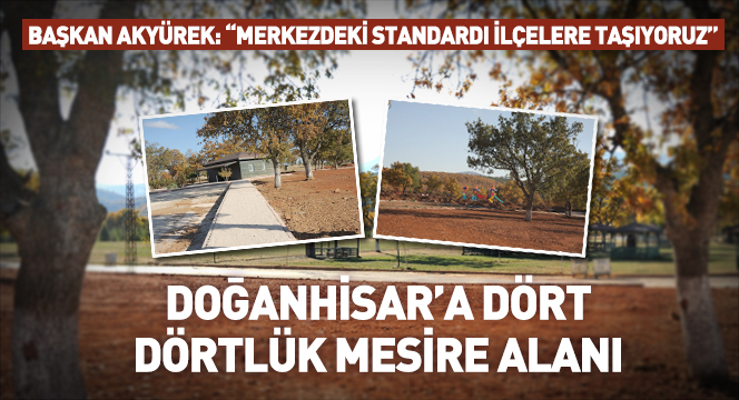 Büyükşehir'den Doğanhisar'a 25 Bin Metrekarelik Park