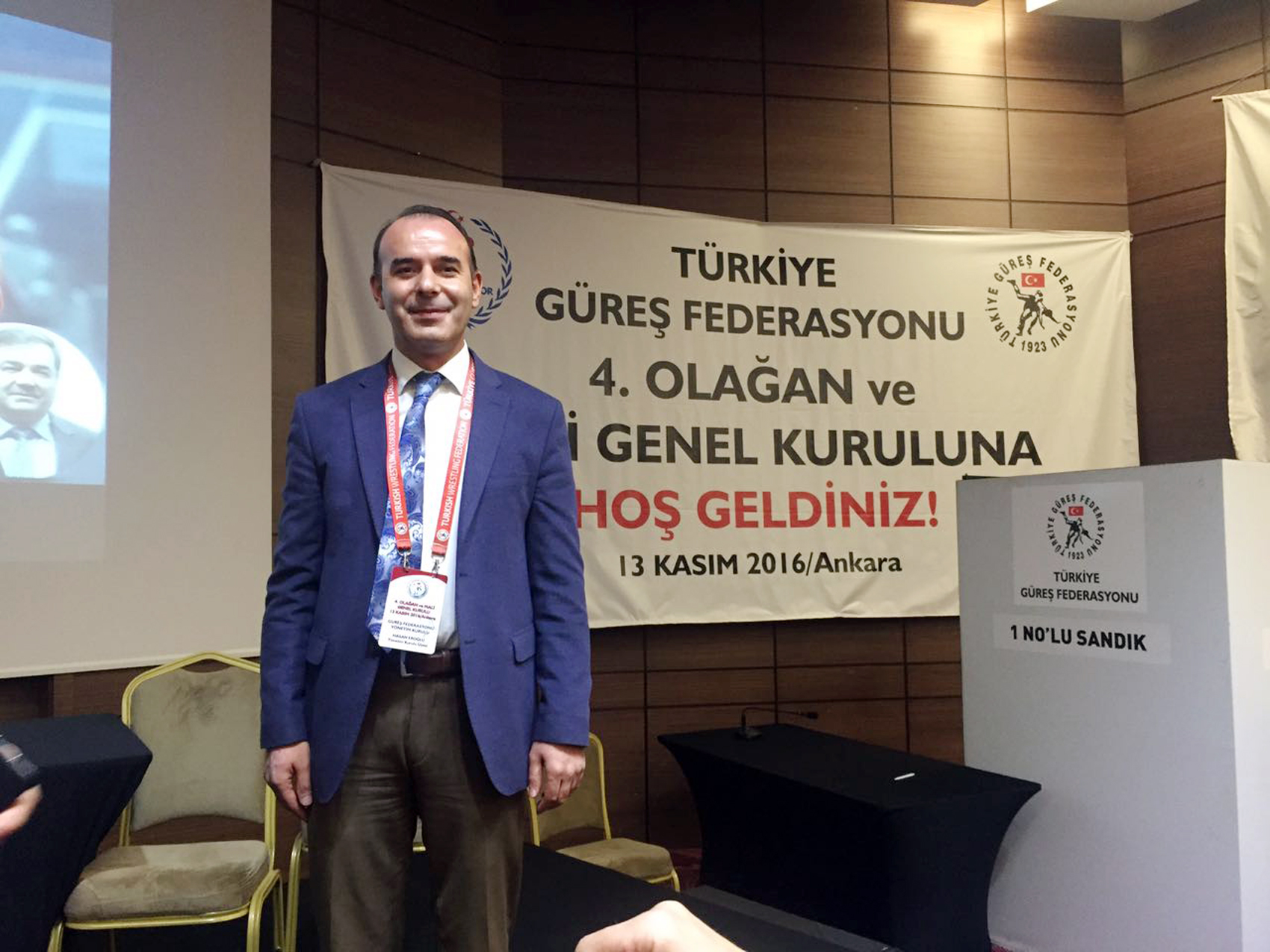 Hasan Eroğlu Güreş Federasyonu Yönetimine Yeniden Seçildi
