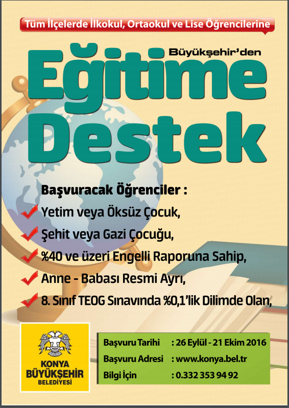 Büyükşehir'den 31 İlçeye Eğitim Desteği