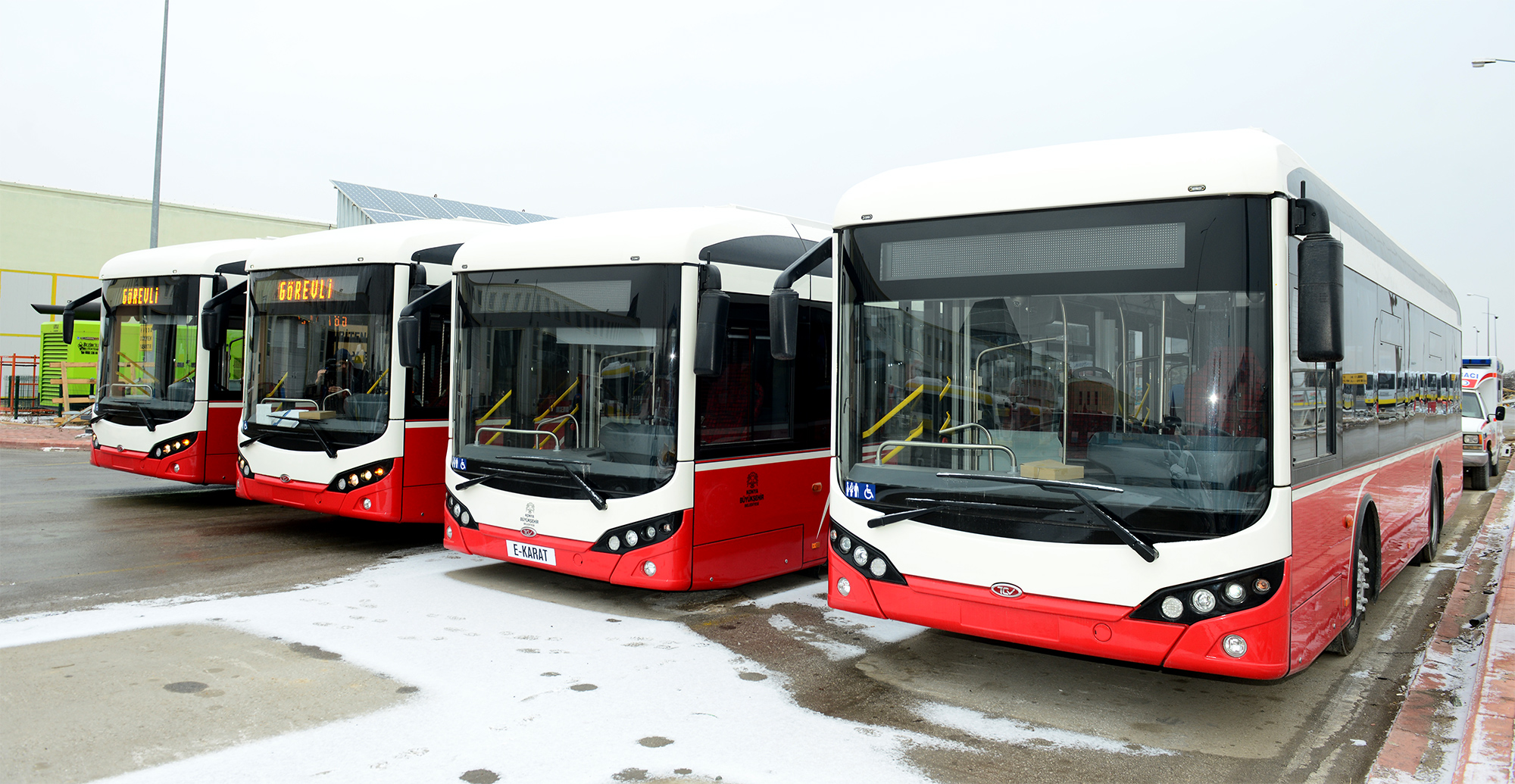 Türkiye'nin İlk Elektrikli Otobüsleri Konya'da