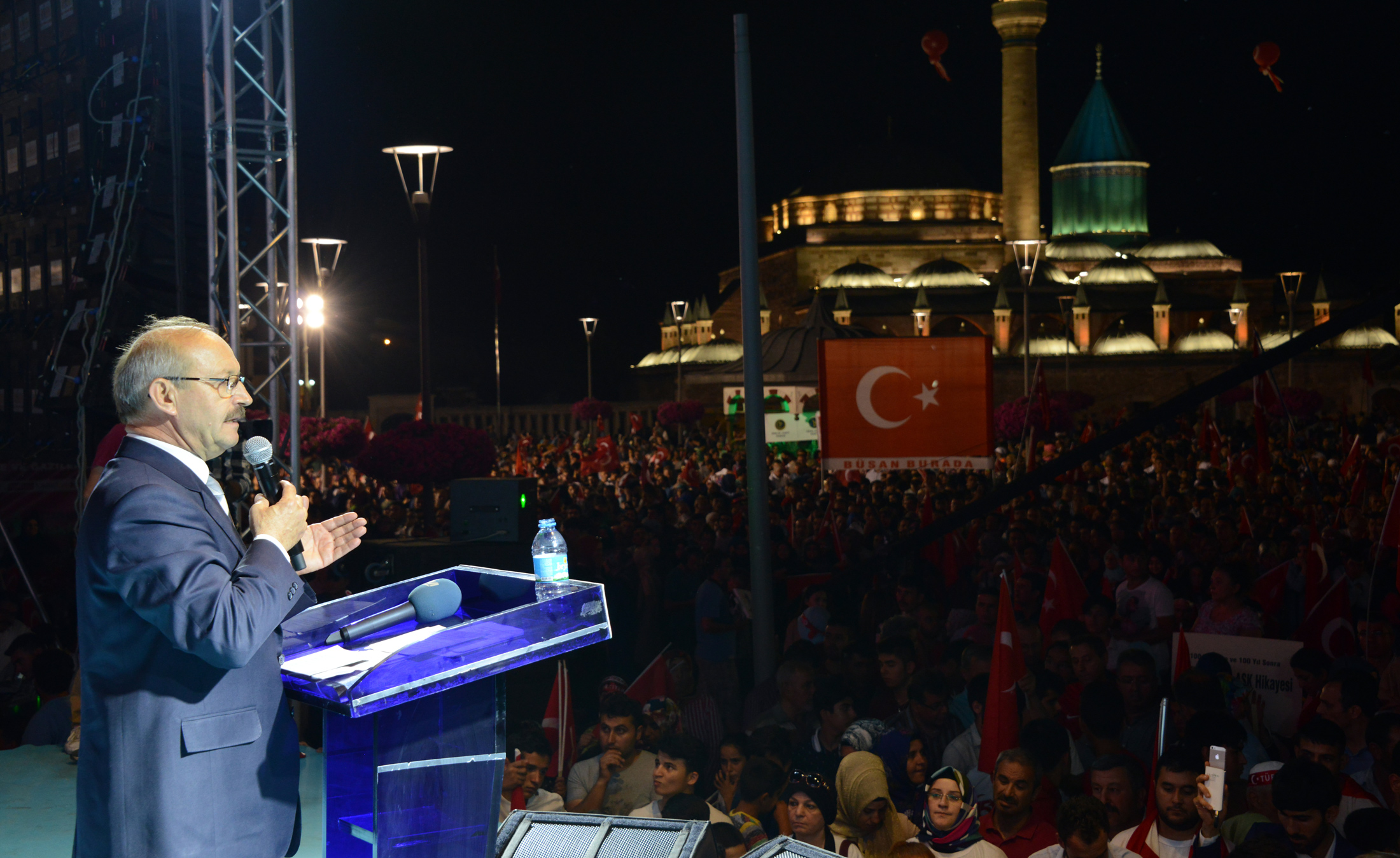 15 Temmuz'un Birinci Yılında Konya'da Yüzbinler Demokrasi Nöbetinde Buluştu