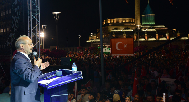 15 Temmuz'un Birinci Yılında Konya'da Yüzbinler Demokrasi Nöbetinde Buluştu