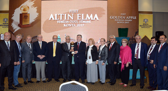 Turizmin Oscar'ı 'Fijet Altın Elma' Ödülü Konya'nın