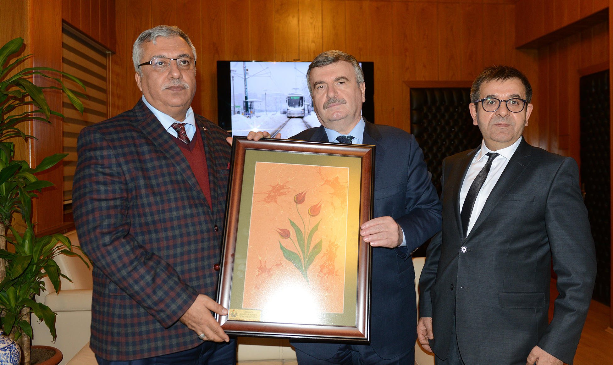 RTÜK Üyeleri Başkan Akyürek'i Ziyaret Etti