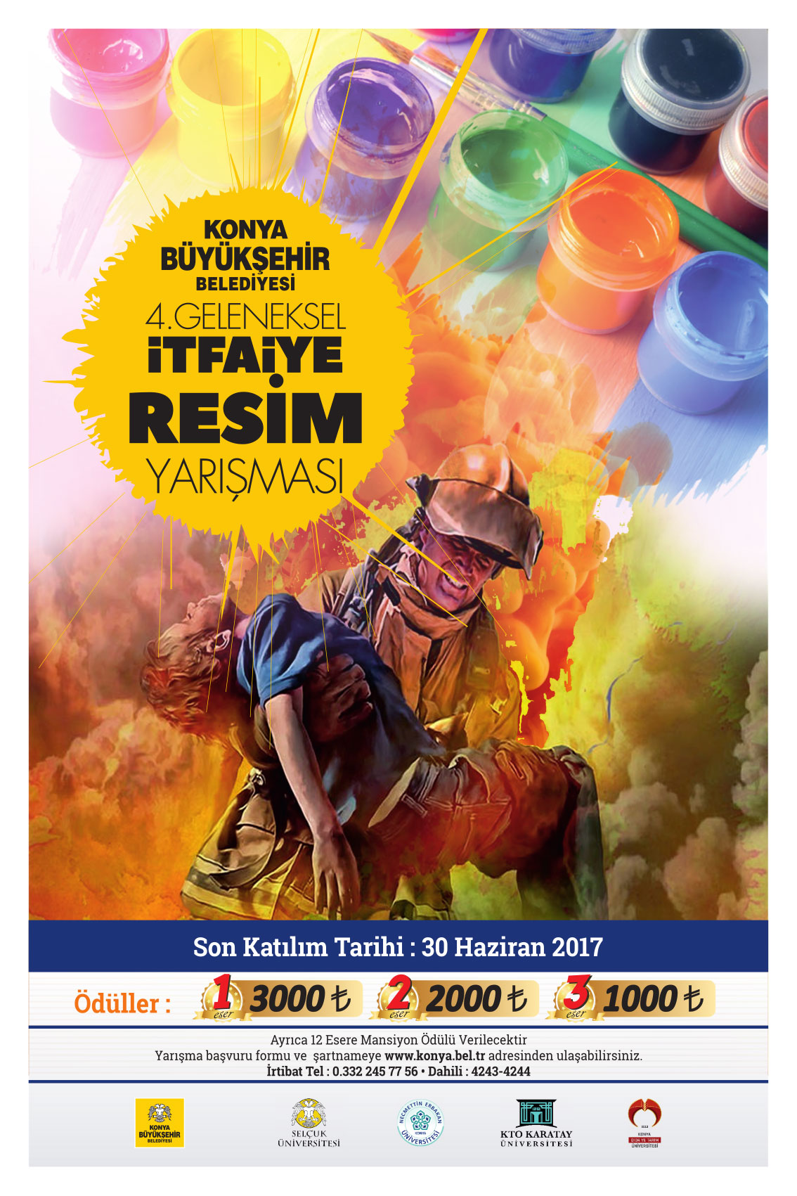 İtfaiyeden Üniversite Öğrencilerine Yönelik Resim Yarışması