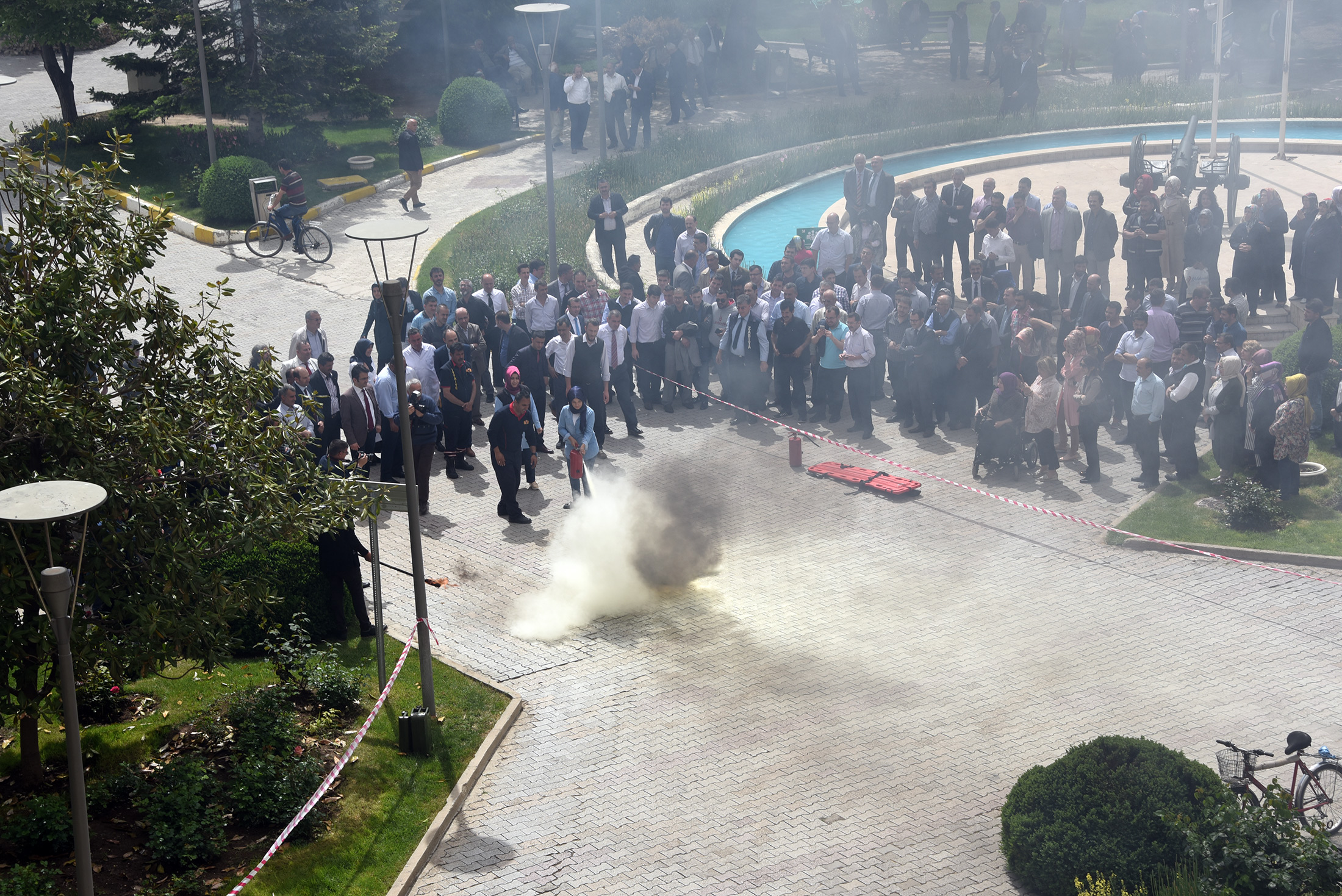 Büyükşehir'de Yangın Tatbikatı