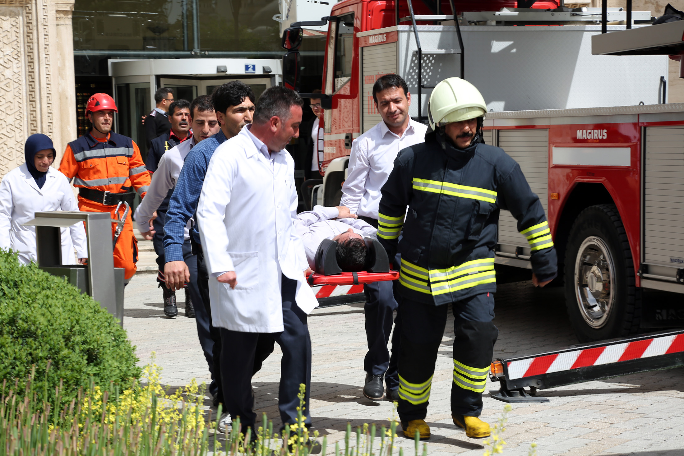 Büyükşehir'de Yangın Tatbikatı
