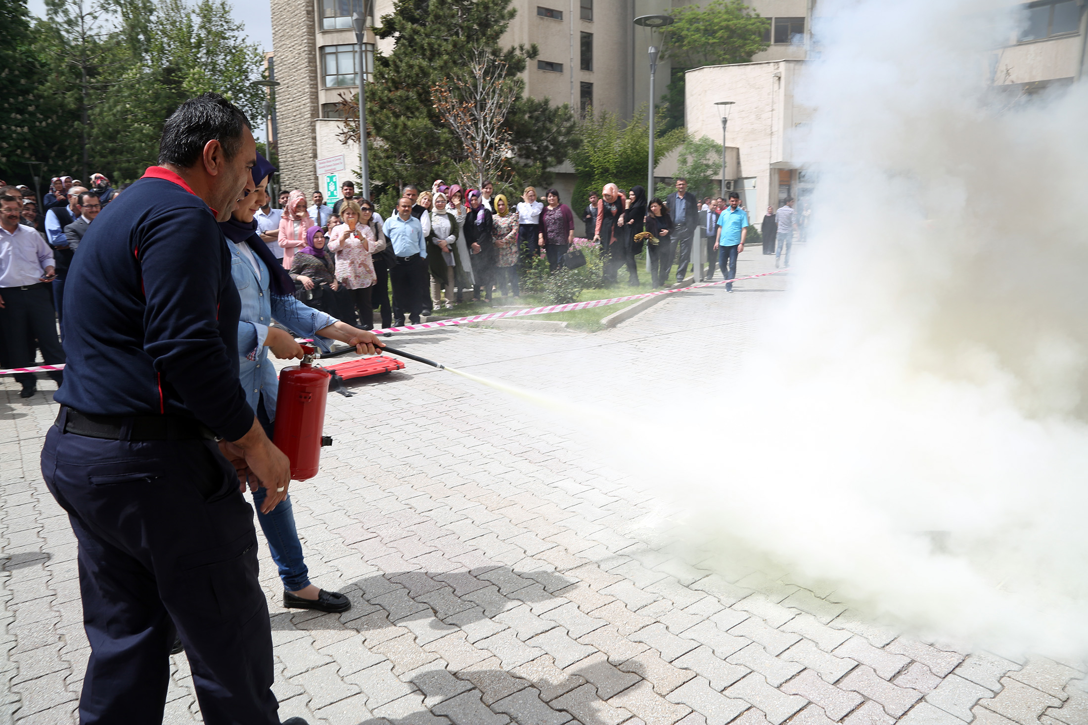 Büyükşehir'de Yangın Tatbikatı
