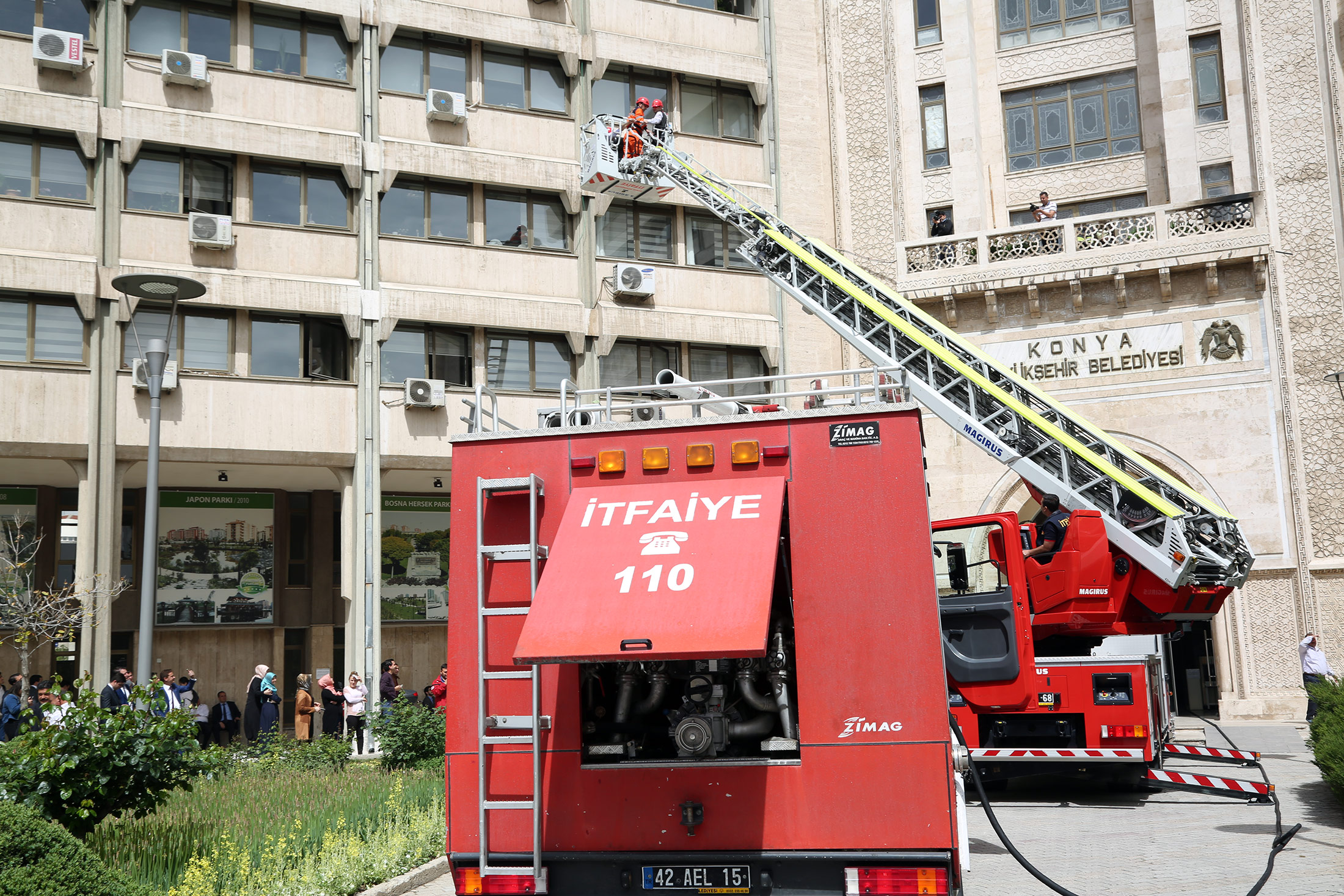 Büyükşehir'de Yangın Tatbikatı