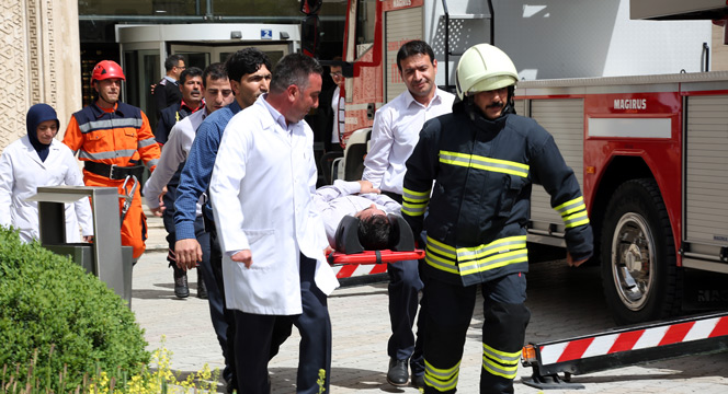 Büyükşehir'de Yangın Tatbikatı