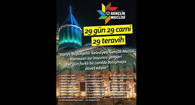 Gençlik Meclisinden '29 Gün, 29 Camii, 29 Teravih' Etkinliği