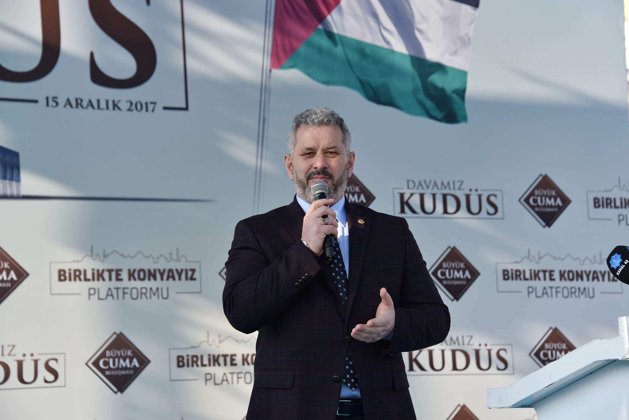 On Binlerce Konyalı 'Davamız Kudüs' Dedi
