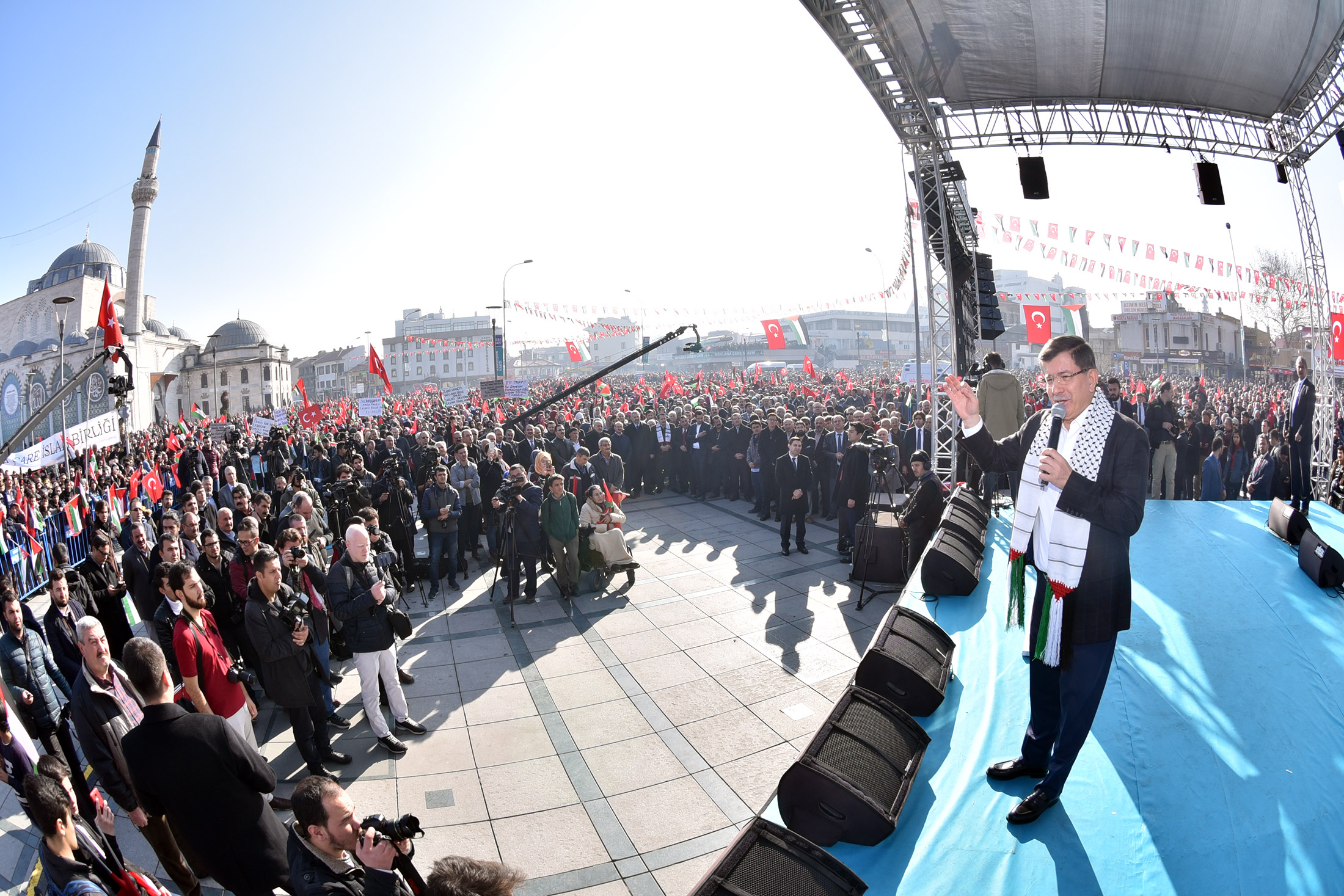 On Binlerce Konyalı 'Davamız Kudüs' Dedi