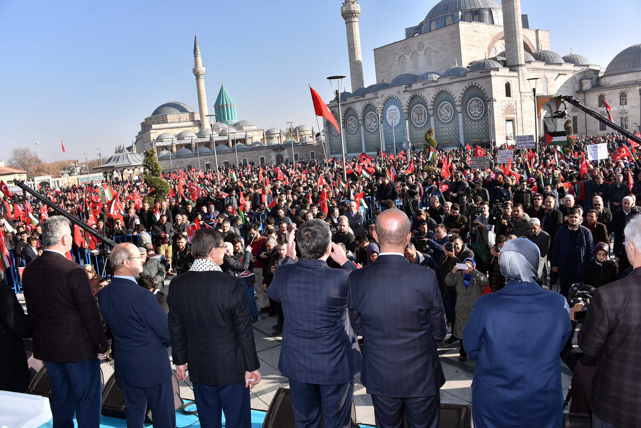 On Binlerce Konyalı 'Davamız Kudüs' Dedi