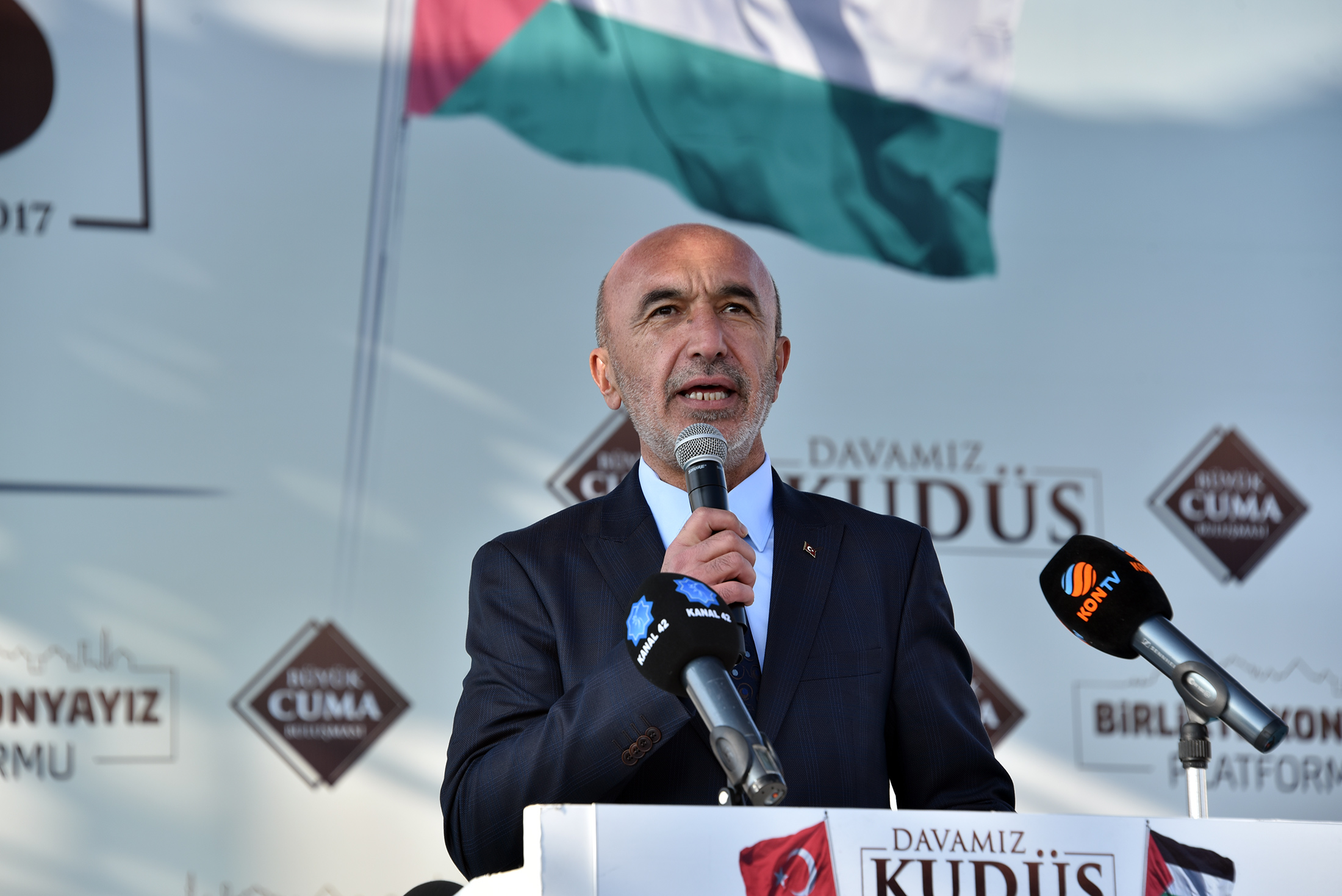 On Binlerce Konyalı 'Davamız Kudüs' Dedi